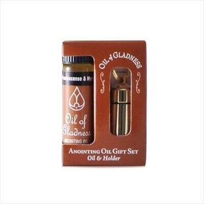 4006 Gift Set with 1/4oz Oil, Silvertone Oil Holder