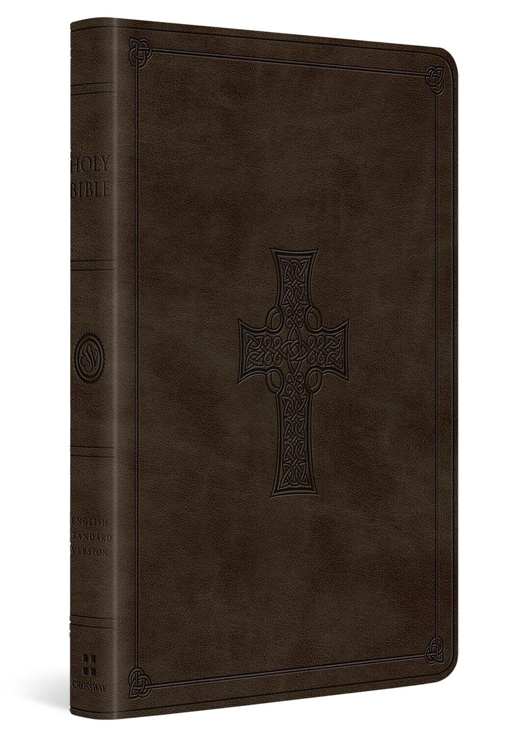 ESV Large Print Value Thinline Bible: olvie celtic cross design trutone