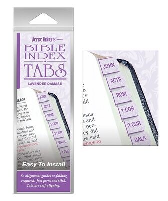 Bible Tabs Lavender Damask