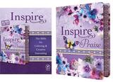 NLT Inspire Praise Bible: purple garden leatherlike