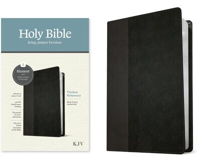 KJV Thinline Filament: black &amp; Onyx leatherlike