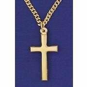 Necklace - Cross - Plain w/24" Chain