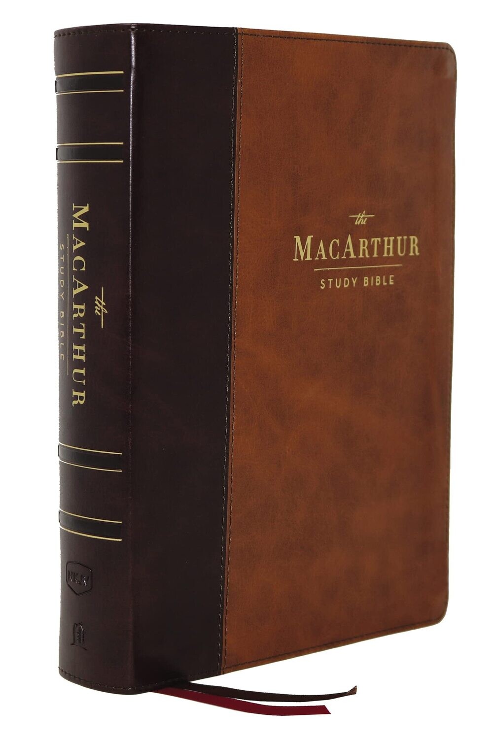 NKJV, MacArthur Study Bible, 2nd Edition, Leathersoft, Brown, Thumb Indexed, Comfort Print:
