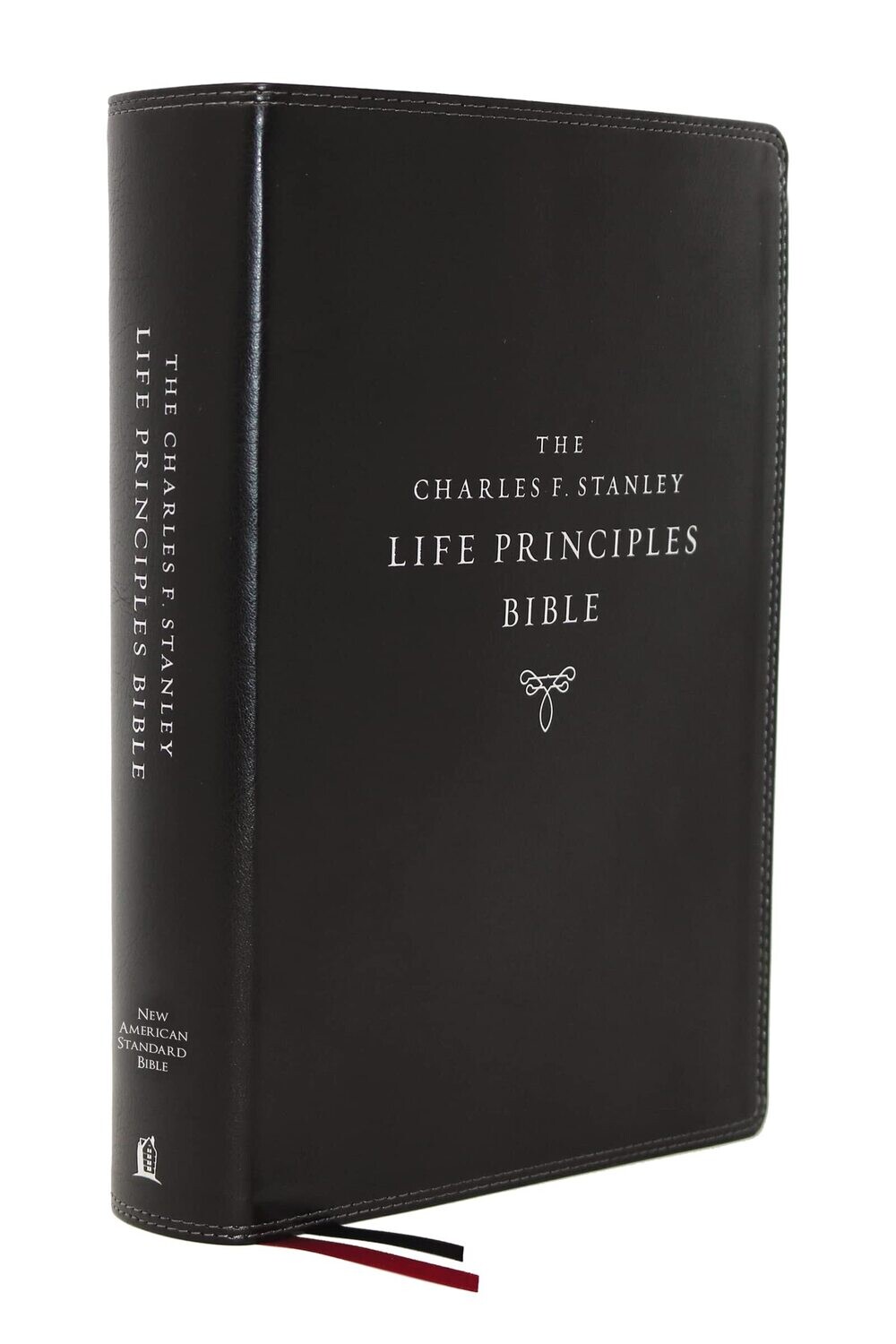 NASB, Charles F. Stanley Life Principles Bible, 2nd Edition, Leathersoft, Black, 