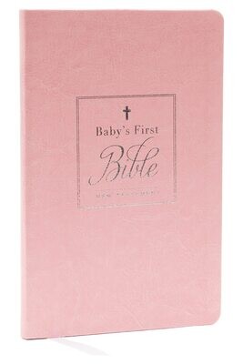 KJV, Baby&#39;s First New Testament, Leathersoft, Pink, Red Letter