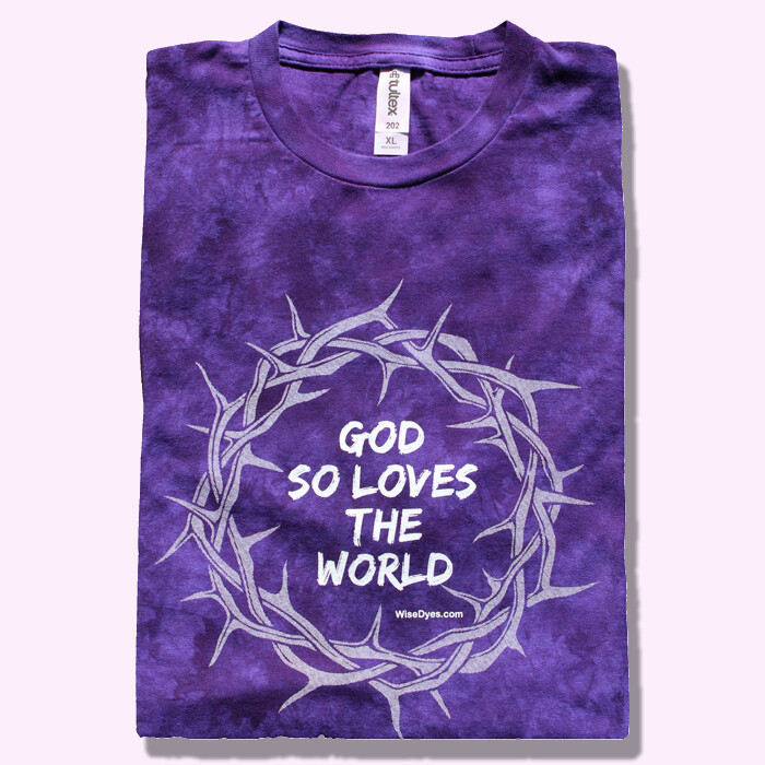 John 3:16 Shirt, purple, XXL