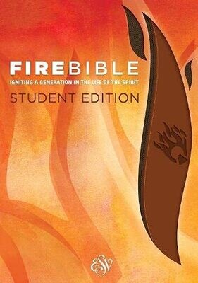 ESV Fire Bible Student Edition, Flexisoft (Imitation Leather, Brown/Chestnut): English Standard Version