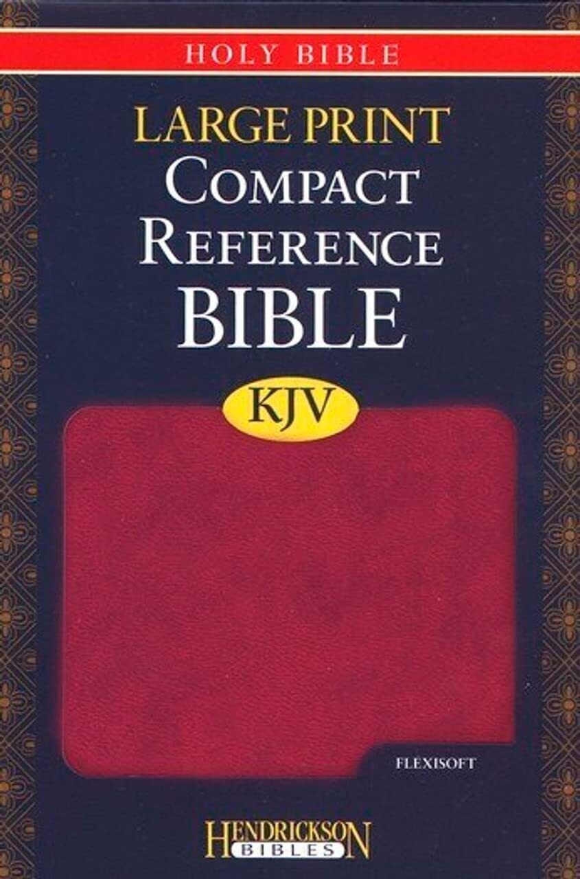 KJV Large Print Compact Reference Bible, Berry, Flexisoft (Imitation Leather, Berry)