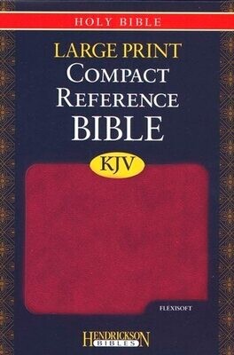 KJV Large Print Compact Reference Bible, Berry, Flexisoft (Imitation Leather, Berry)