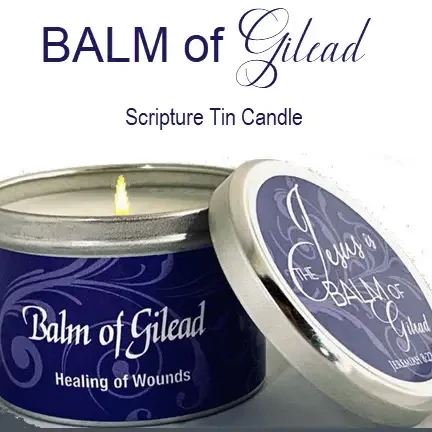 Balm of Gilead Tin Candle