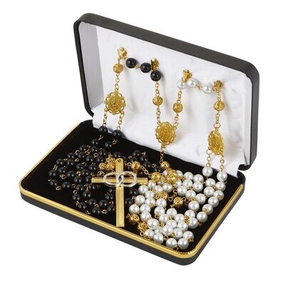  Creed-Gift Boxed Wedding Rosary, 36-Inch, Lasso