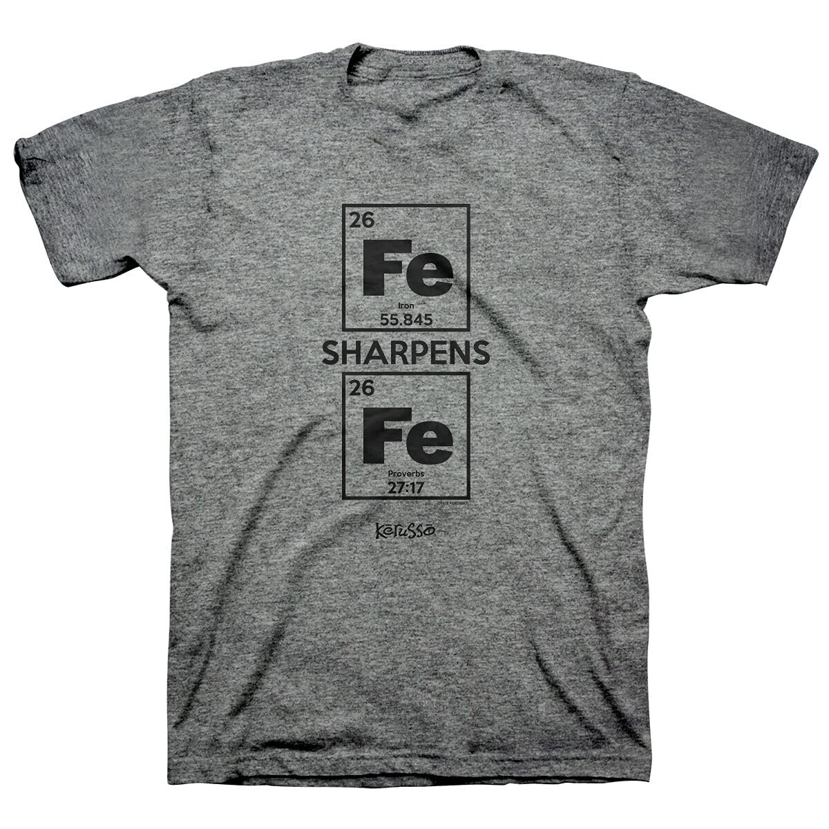 Kerusso Men's Iron Sharpens Iron T-Shirt - Sport Grey - X-Large