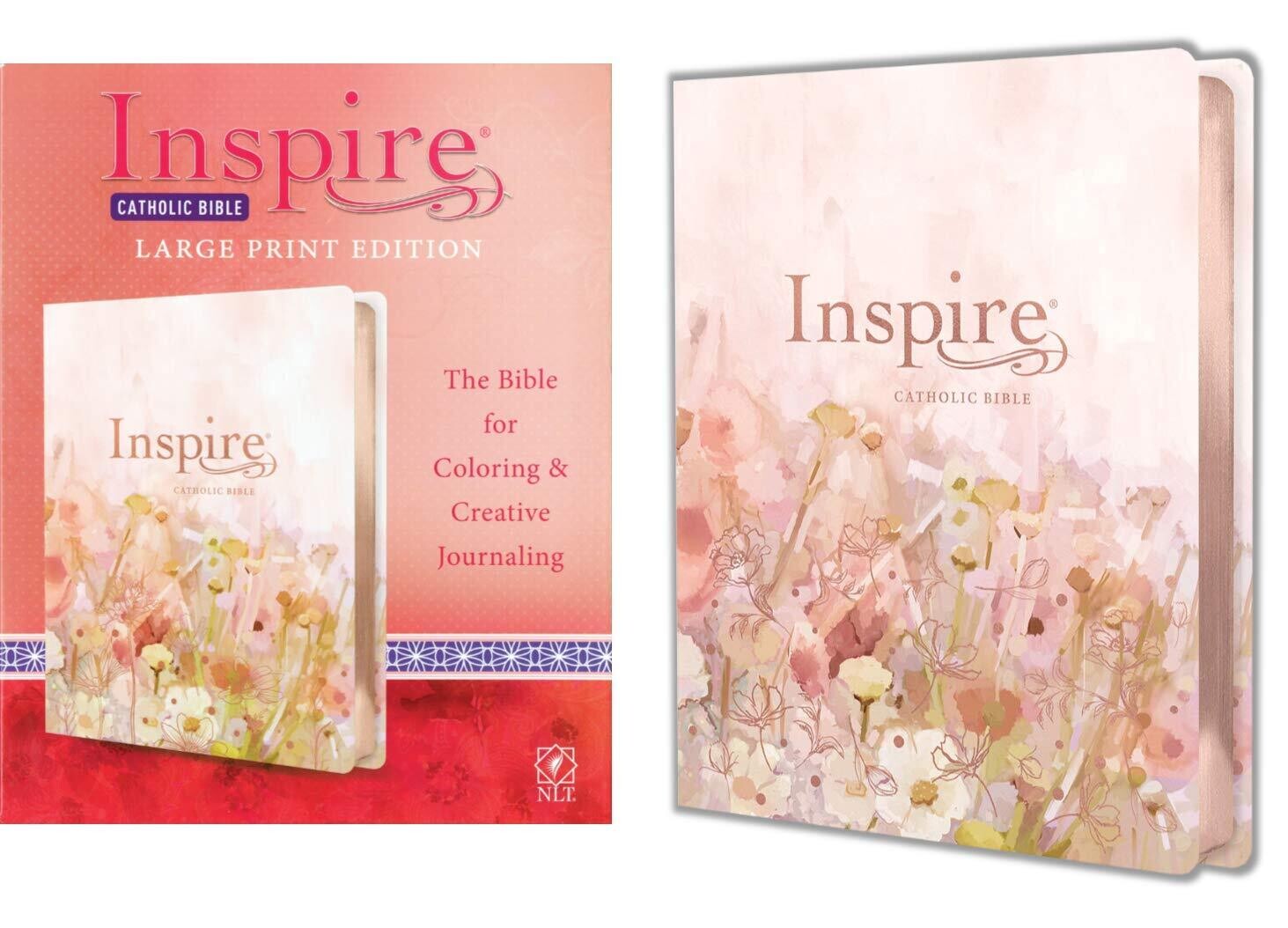 Inspire Catholic Bible NLT Large Print ): The Bible for Coloring &amp; Creative Journaling