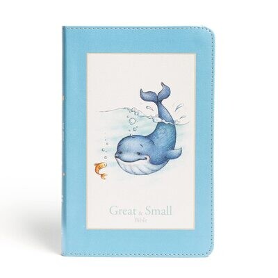 CSB Great and Small Bible, Blue LeatherTouch, Red Lette