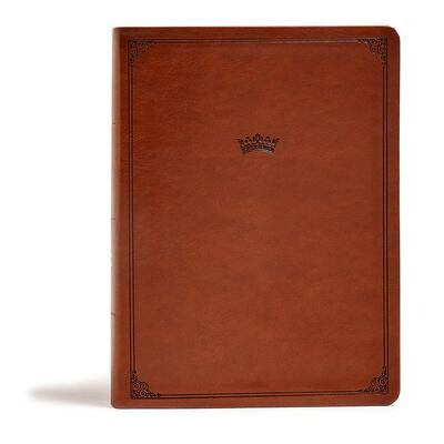 CSB Tony Evans Study Bible, British Tan LeatherTouch, Black Letter, Study Notes and Commentary