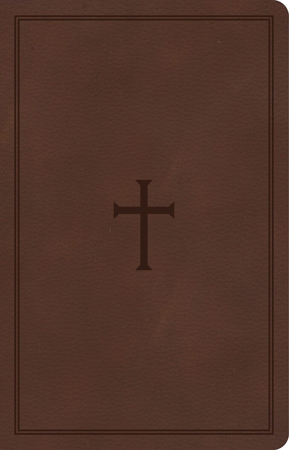 CSB Large Print Personal Size Reference Bible, Brown LeatherTouch, Indexed, Red Letter