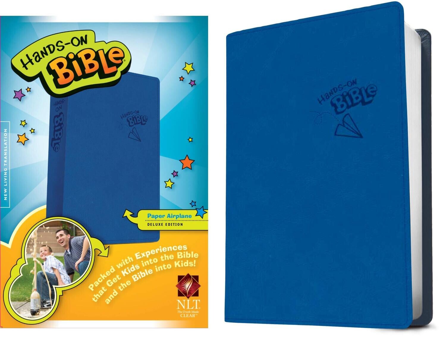 Hands-On Bible NLT (LeatherLike, Blue)
