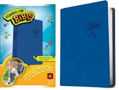 Hands-On Bible NLT (LeatherLike, Blue)