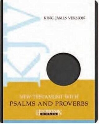 KJV New Testament with Psalms and Proverbs, Flexisoft (Imitation Leather, Black)