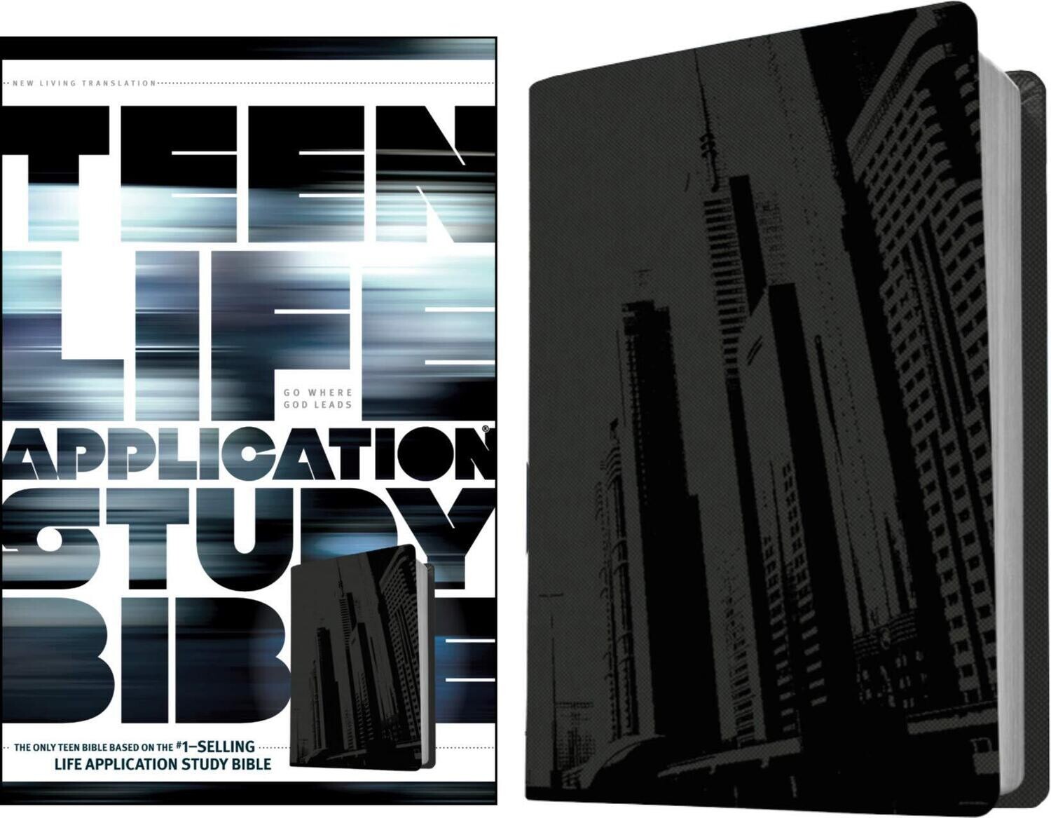  NLT Teen Life Application Study Bible (LeatherLike, Steel), NLT Study Bible