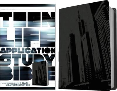  NLT Teen Life Application Study Bible (LeatherLike, Steel), NLT Study Bible