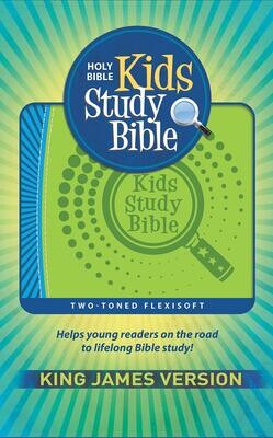KJV Kids Study Bible Flex Green Blue