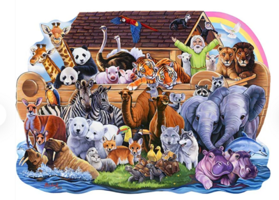 Noah's Ark Wooden Jigsaw Puzzle, small