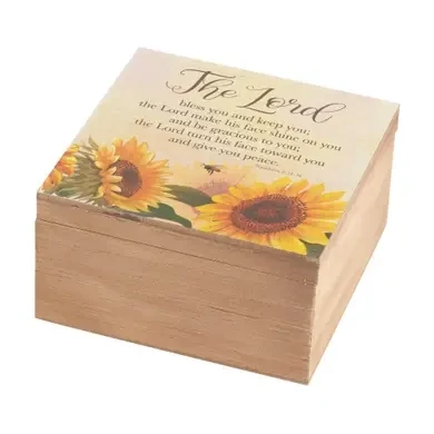 KEEPSAKE BOX THE LORD BLESS YOU AND MDF
