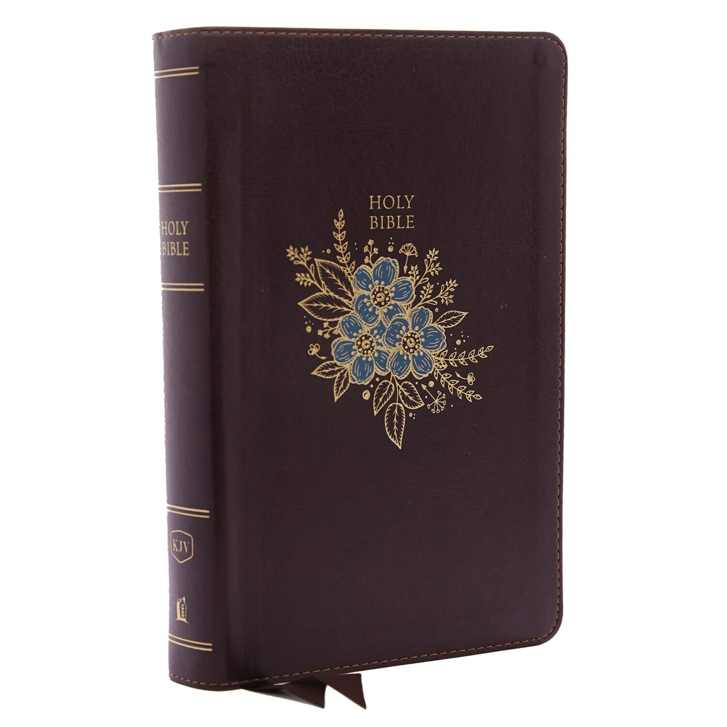 KJV Holy Bible, Personal Size Giant Print Reference Bible, Deluxe Burgundy