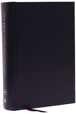 NKJV, Interleaved Bible, Journal Edition, Hardcover, Blue, Red Letter