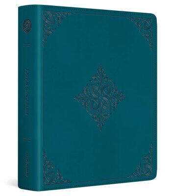 ESV Journaling Bible (TruTone, Deep Teal, Fleur-de-lis Design)