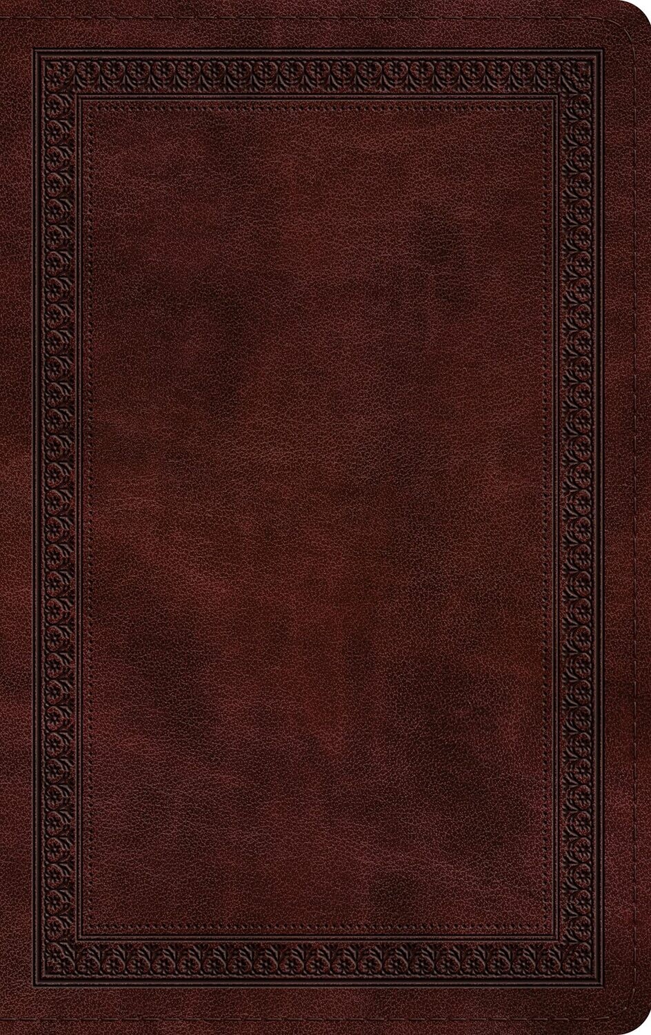 ESV Thinline Bible (TruTone, Mahogany, Border Design)