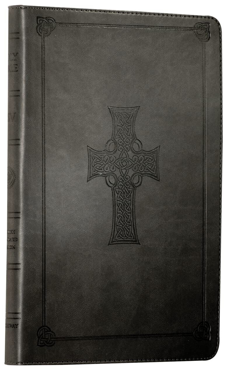 ESV Thinline Bible (TruTone, Charcoal, Celtic Cross Design)