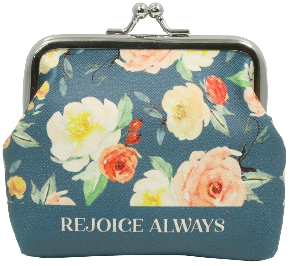 Coin Purse-Rejoice Always (4 x 4.25)