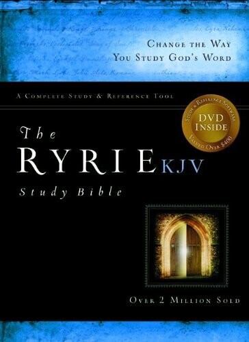 The Ryrie KJV Study Bible Genuine Leather Black Red Letter (King James Version)