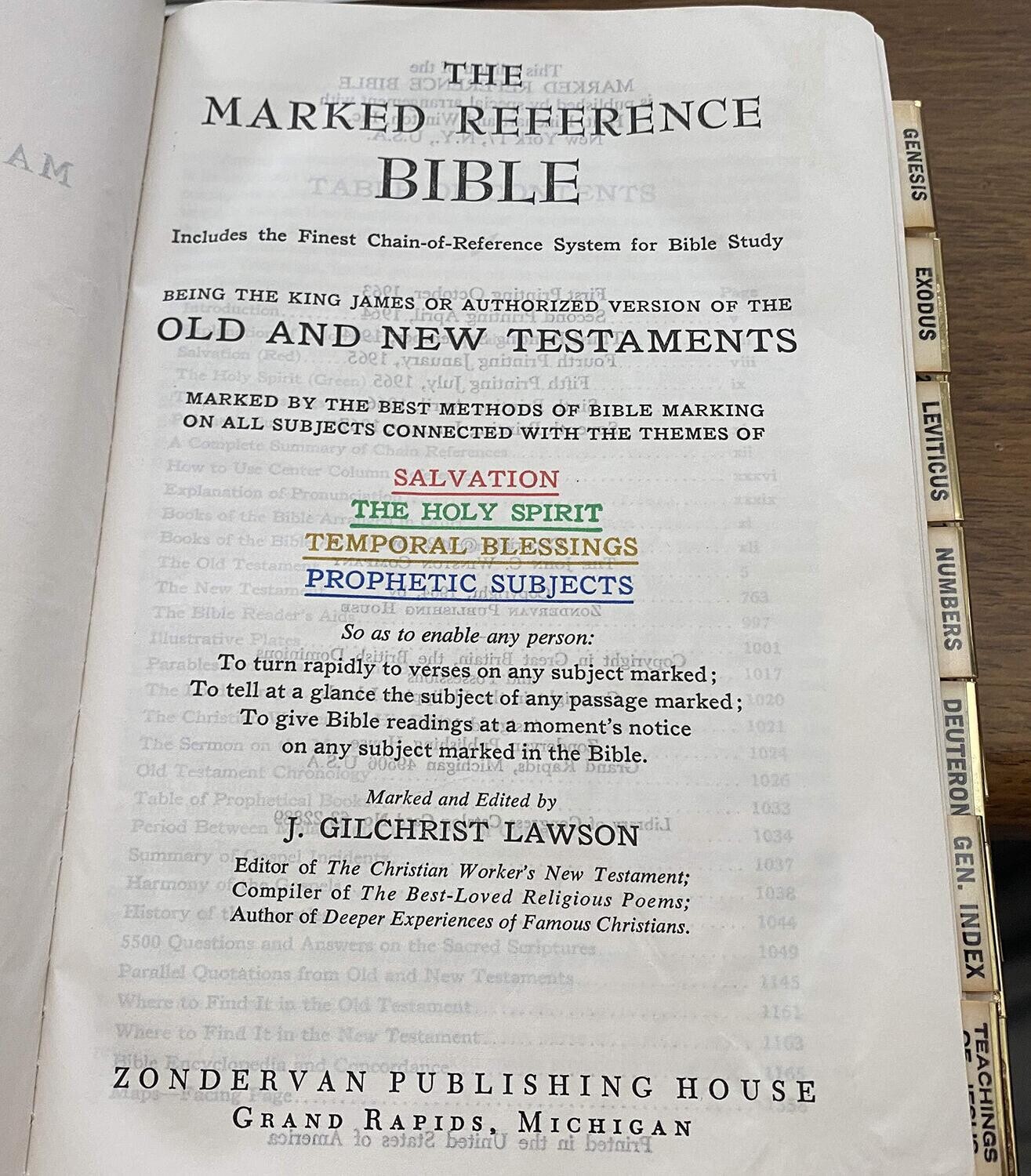 The Marked Reference Bible: King James Version: IN ORIGINAL BOX