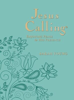 Jesus Calling, Large Text Teal Leathersoft, with Full Scriptures: 