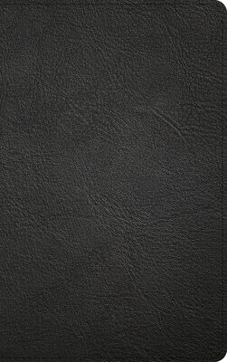 KJV Single-Column Personal Size Bible, Black Genuine Leather, Red Letter, Pure Cambridge Text