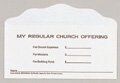 Three-fund weekly envelope, bill size