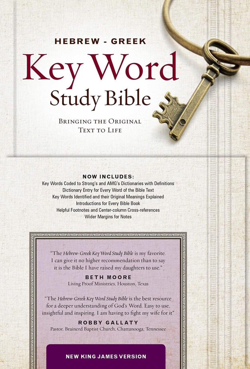 Hebrew-Greek Key Word Study Bible NKJV