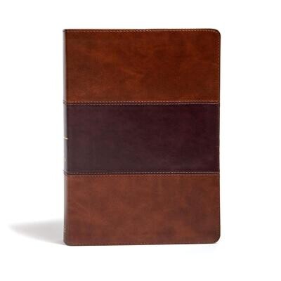 KJV Super Giant Print Reference Bible, Saddle Brown