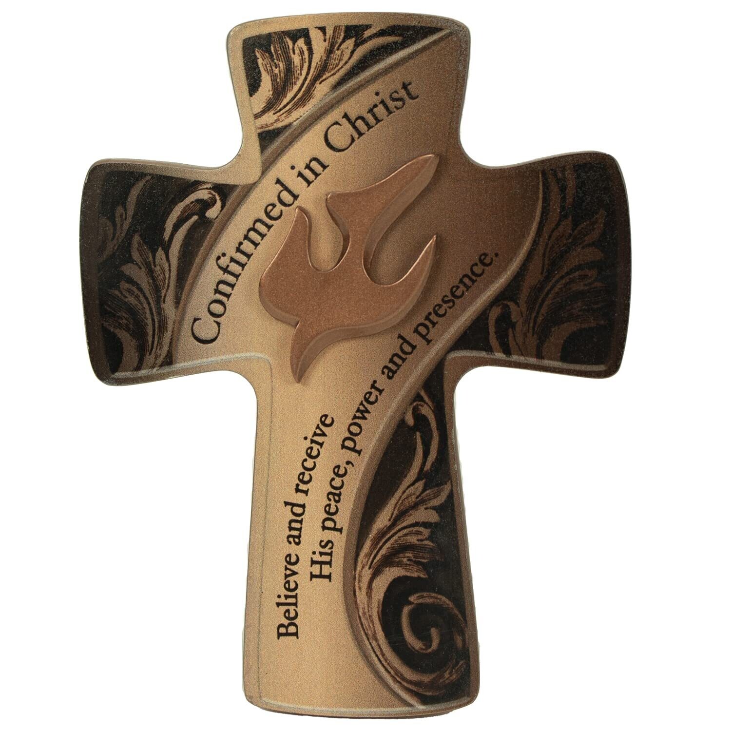 Cathedral Art Abbey &amp; CA Gift Confirm Cross W/Dove &amp; Easel &amp; Hanger, One Size, Multi