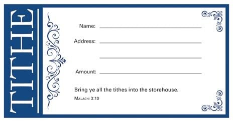 Value Offering Envelope-Tithe - Blue - (Package of 100)