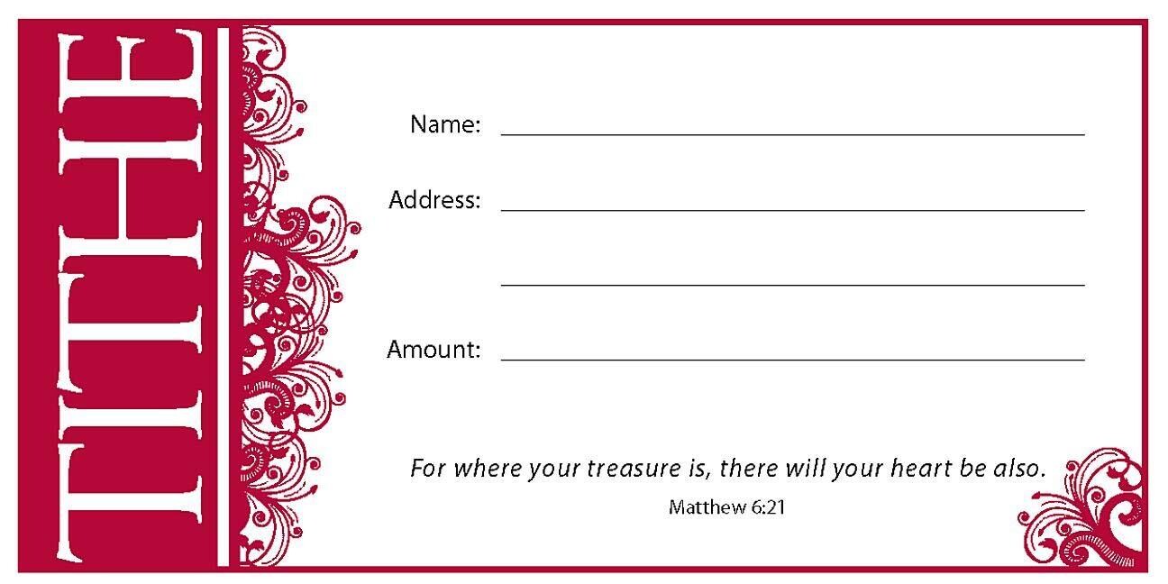 1 X Offering Env-Tithe (Matt 6:21) (Package of 100)