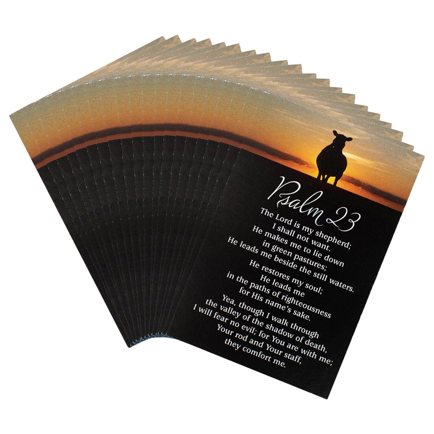 Shepherd Sunset Black 3 x 2 Cardstock Keepsake Itty Bitty Bookmarks 