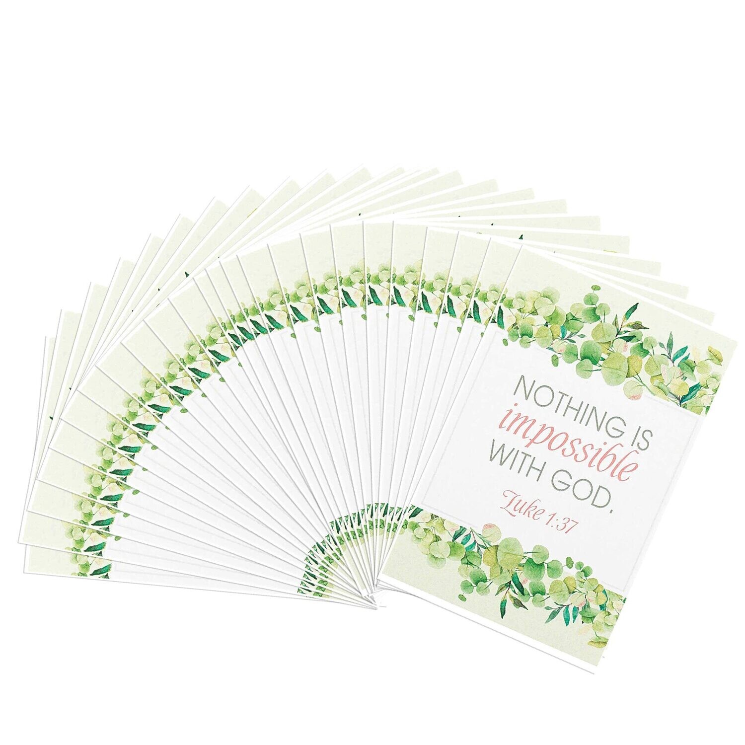 Impossible Green Foliage 2 x 3 Paper Keepsake Itty Bitty Bookmarks 