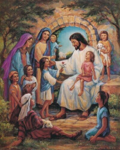 Jesus Christ with Children Wall Art 16x20