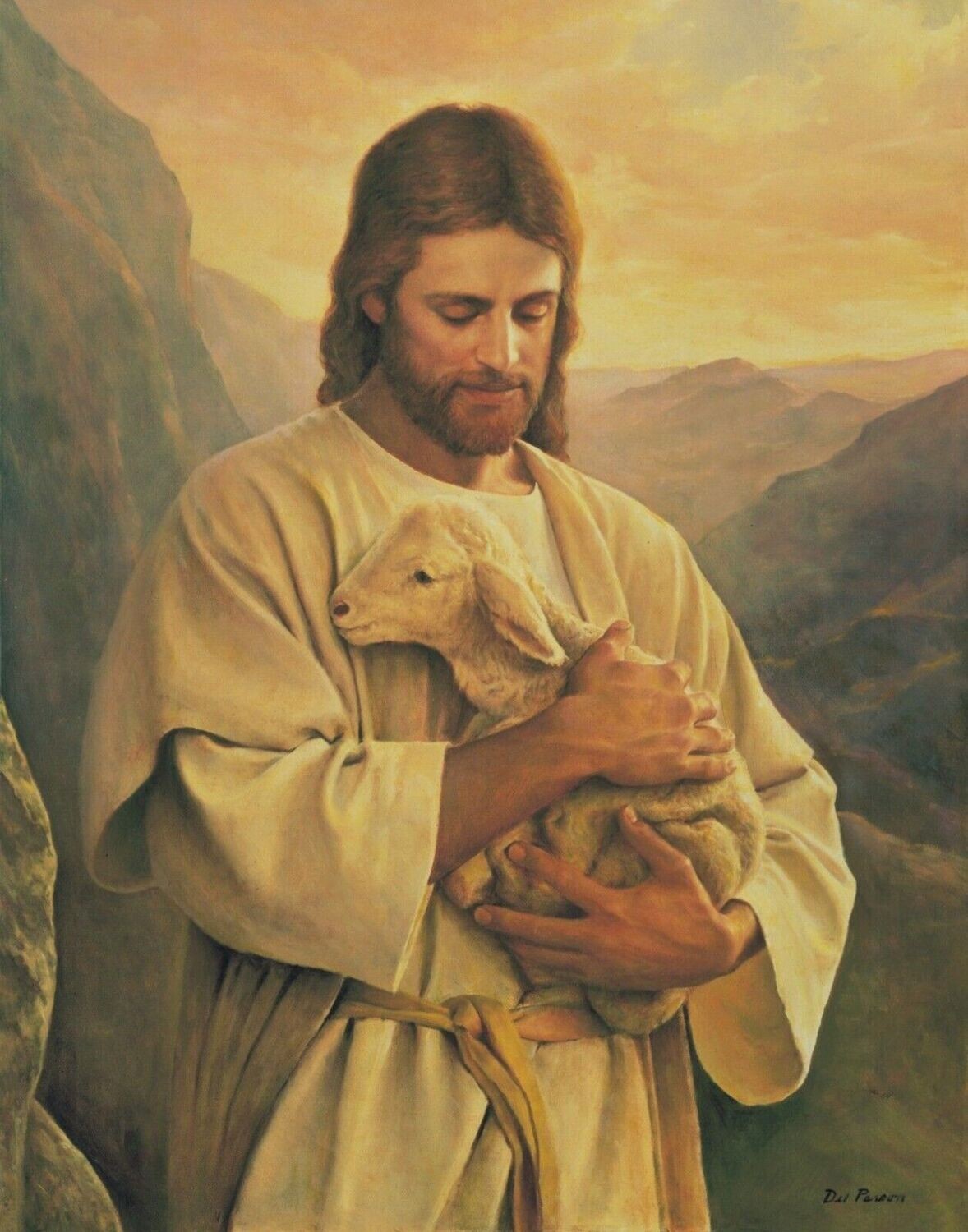  Jesus the Good Shepherd-11x14 wall art