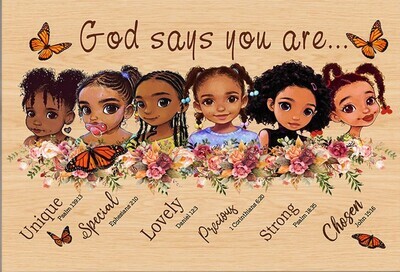 God Says You are...16x24