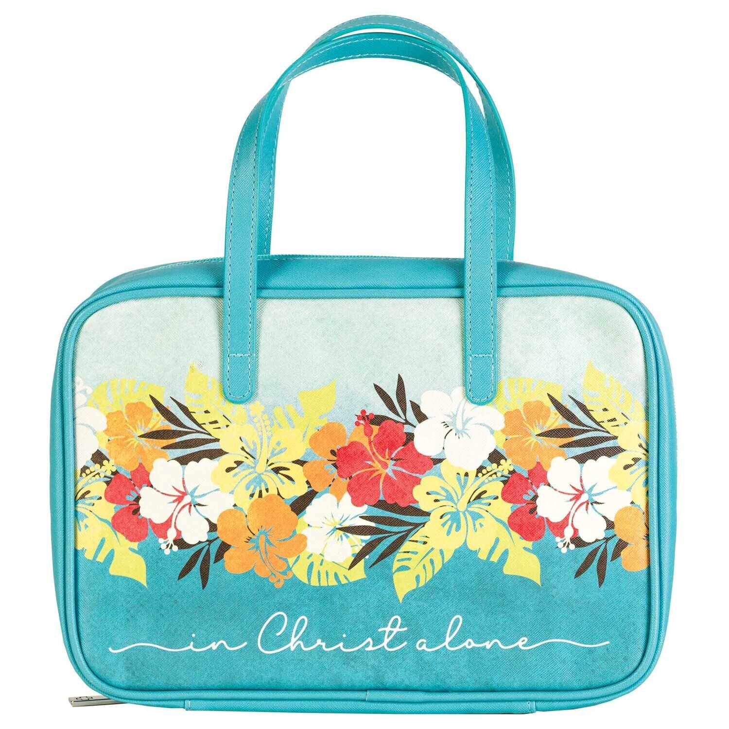 White Dove Designs Bible Cover-in Christ Alone-Hawaii Floral-LRG